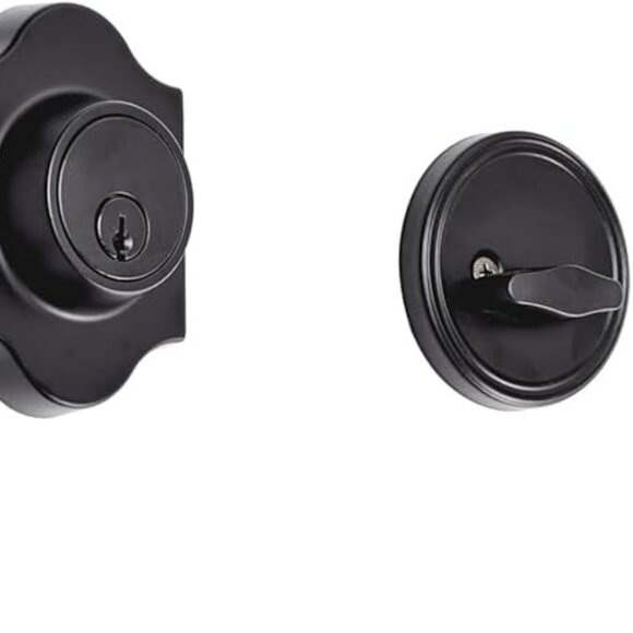 Amazon Basics Single Cylinder Deadbolt Grade-3 Security Door Lock Missing Parts - Picture 1 of 11
